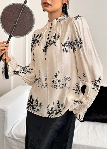 Кремова блуза SHEIN