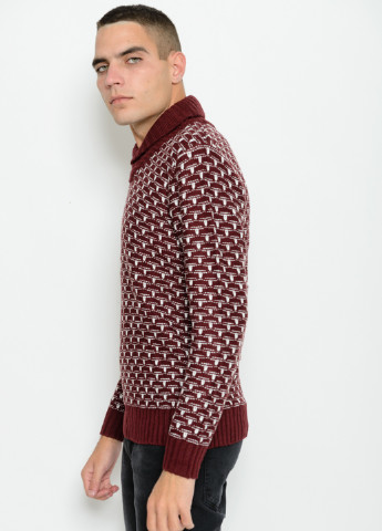 Бордовий демісезонний светр пуловер Issa