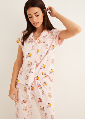 Бежевая всесезон пижама (рубашка, бриджи) Women'secret