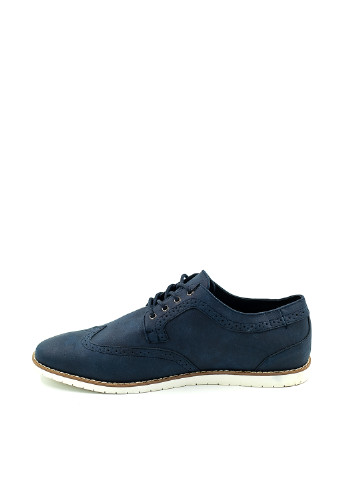 Темно-синие кэжуал туфли Pull & Bear на шнурках