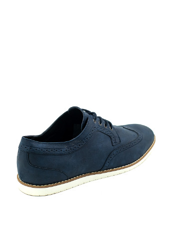 Темно-синие кэжуал туфли Pull & Bear на шнурках