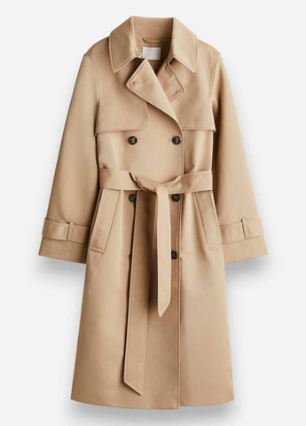 Плащ H&M тренчкот на пуговицах демисезон (367100777)