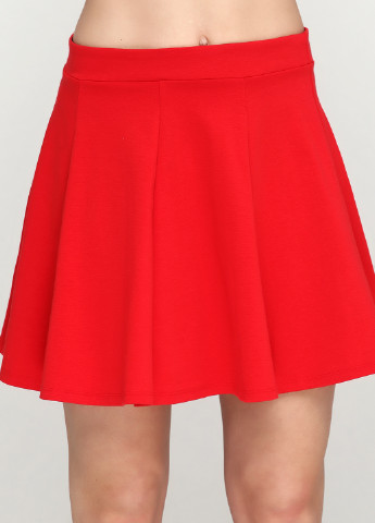 Красная кэжуал однотонная юбка Esmara мини
