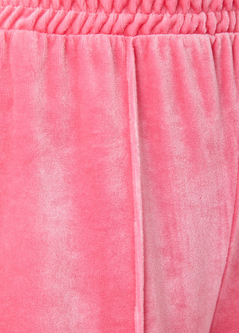 Розовые кэжуал демисезонные прямые брюки KOTON