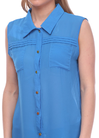 Синяя летняя блуза A & P