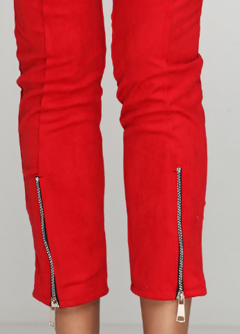 Красные кэжуал демисезонные зауженные брюки Dorkini