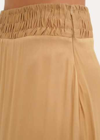 Бежевая кэжуал однотонная юбка Vicolo а-силуэта (трапеция)