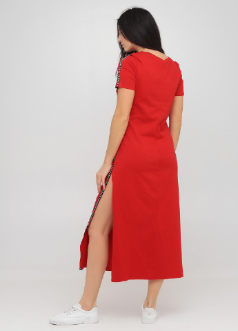 Червона кежуал плаття, сукня сукня-футболка Malta однотонна