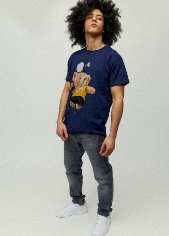 Темно-синя футболка чоловіча YAPPI