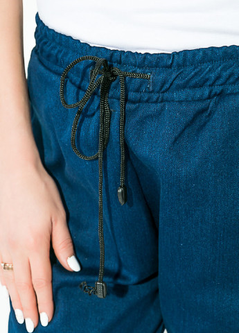 Темно-синие кэжуал демисезонные прямые брюки Kamomile