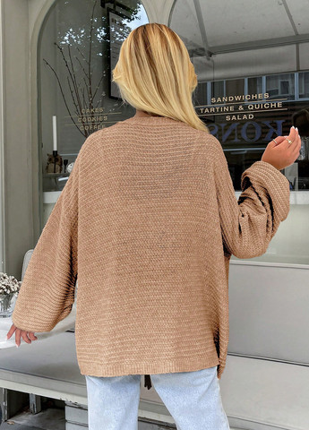 Песочный демисезонный кардиган SHEIN