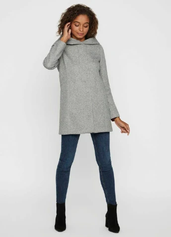 Светло-серое демисезонное Пальто Vero Moda