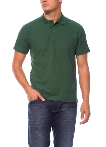 Зеленая футболка-поло для мужчин Sol's однотонная