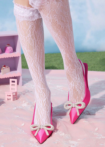 SHEIN Туфли слингбеки фуксия з текстиль, китай — лето (340649015)