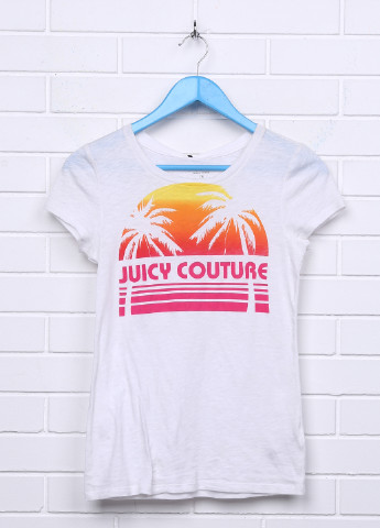 Біла літня футболка з коротким рукавом Juicy Couture