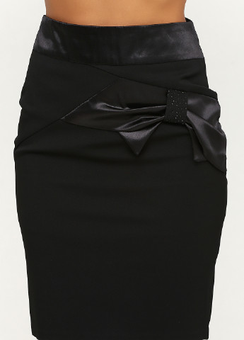 Черная кэжуал однотонная юбка Alvina мини