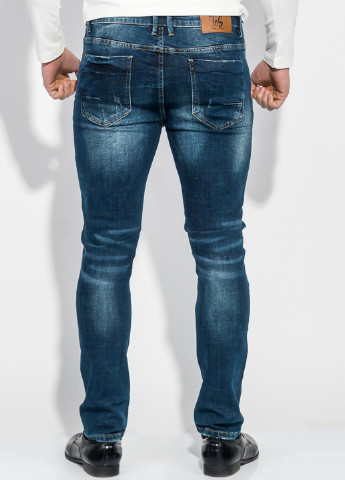 Темно-синие демисезонные прямые джинсы Time of Style
