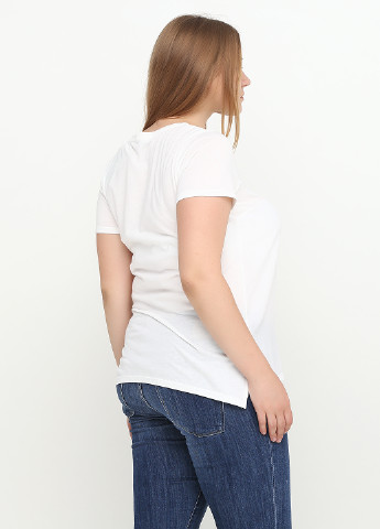 Белая летняя футболка Etam