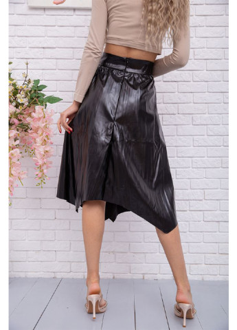 Черная кэжуал однотонная юбка Ager клешированная, плиссе