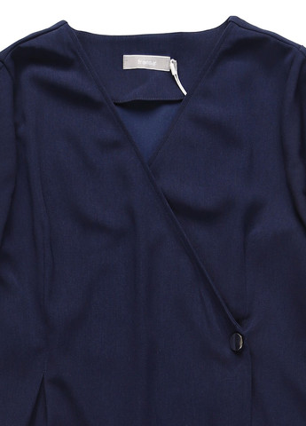 Темно-синя кежуал сукня на запах Fransa однотонна