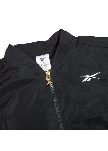 Черная демисезонная куртка s shiny fashion jacket Reebok