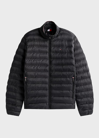 Черная демисезонная куртка Tommy Hilfiger