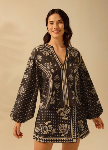 Комбинированная блуза SHEIN