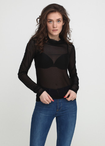 Черная демисезонная блуза Stefanie L