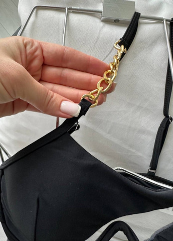 Черный летний купальник (лиф, трусики) раздельный NOVA VEGA