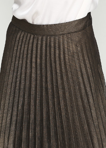Золотистая кэжуал однотонная юбка Gestuz плиссе