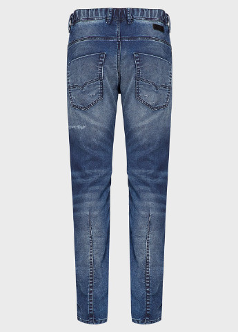 Синие демисезонные зауженные джинсы Diesel