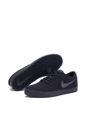 Черные кеды Nike Men's Sb Check Solarsoft Canvas Skateboarding Shoe