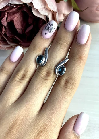 Серьги Silver Flame (152533621)