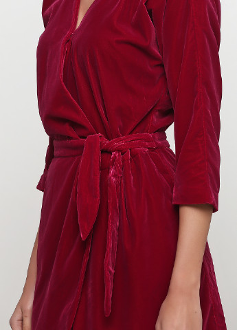 Фуксинова (колору Фукія) коктейльна плаття, сукня на запах Care Label однотонна