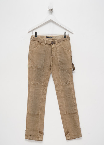 Бежевые джинсовые демисезонные карго брюки Ralph Lauren