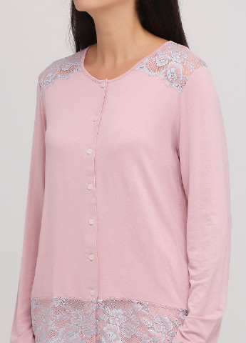 Розовая всесезон пижама (кофта, брюки) кофта + брюки SieLei