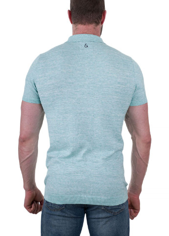 Голубой футболка-поло для мужчин COLOURS & SONS однотонная