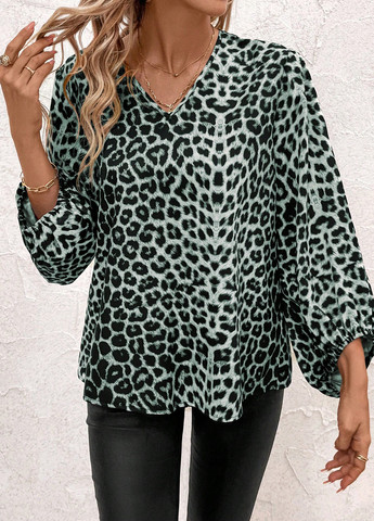 Мятная блуза SHEIN