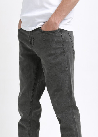 Серые демисезонные слим джинсы мужские серые слим со стрейчем Slim Zanotti