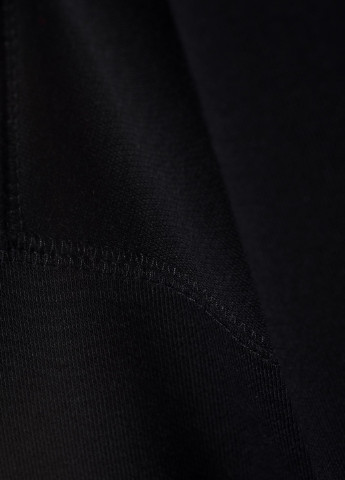 Свитшот H&M - крой однотонный черный кэжуал - (254112217)