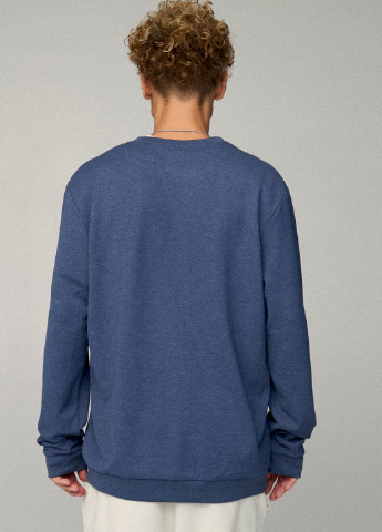 Синій світшот чоловічий oversize /no flis/ YAPPI (252386489)