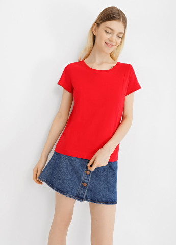 Красная летняя футболка Promin