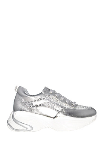 Серебряные демисезонные кроссовки 497-8 silver Stilli