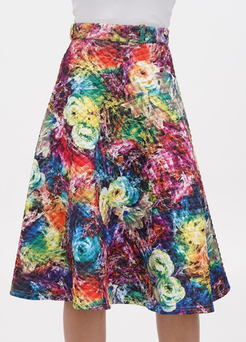 Разноцветная кэжуал цветочной расцветки юбка Laura Bettini клешированная
