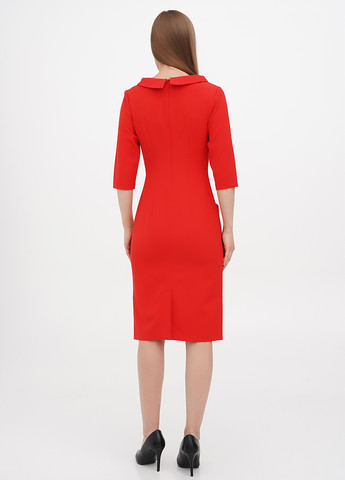 Червона кежуал плаття, сукня футляр Maurini однотонна