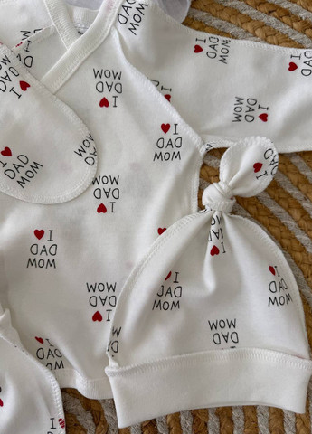 Молочный демисезонный комплект (распашонка, ползунки, шапка) Blanka