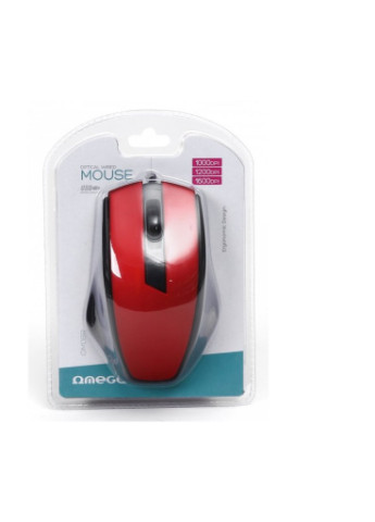 Мышка OM-08 USB Red (OM08R) Omega (253547327)