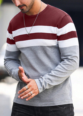 Бордовый демисезонный джемпер джемпер SHEIN