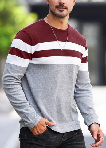 Бордовый демисезонный джемпер джемпер SHEIN