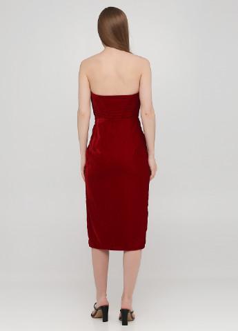 Бордова коктейльна плаття, сукня футляр H&M однотонна